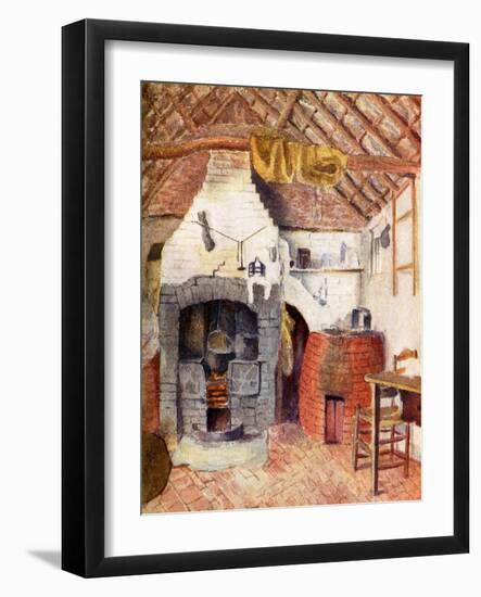 'In the Chappells' cottage at Rolleston-Kate Greenaway-Framed Giclee Print