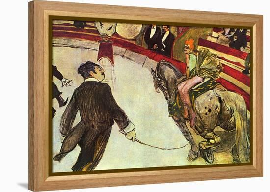 In the Circus-Henri de Toulouse-Lautrec-Framed Stretched Canvas