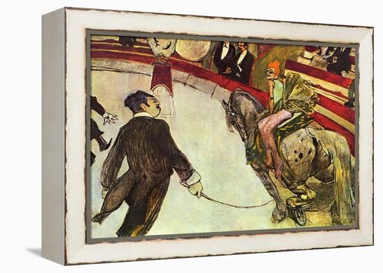 In the Circus-Henri de Toulouse-Lautrec-Framed Stretched Canvas