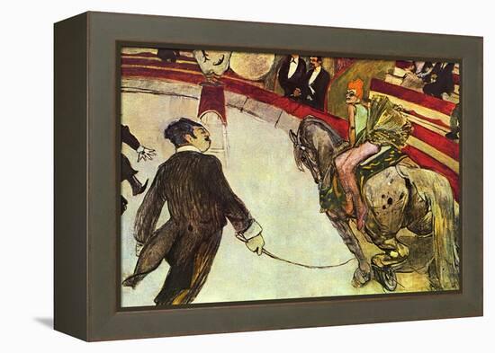 In the Circus-Henri de Toulouse-Lautrec-Framed Stretched Canvas