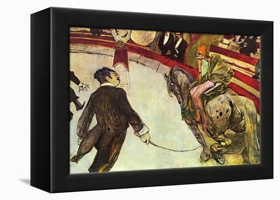 In the Circus-Henri de Toulouse-Lautrec-Framed Stretched Canvas