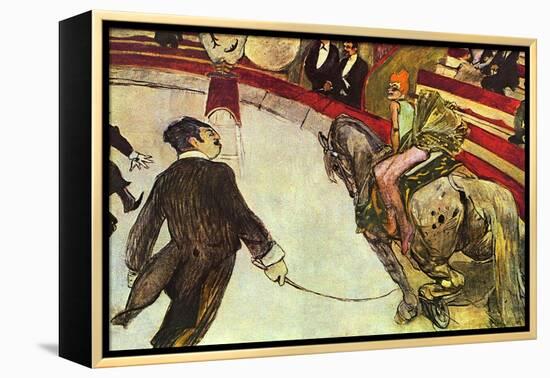 In the Circus-Henri de Toulouse-Lautrec-Framed Stretched Canvas