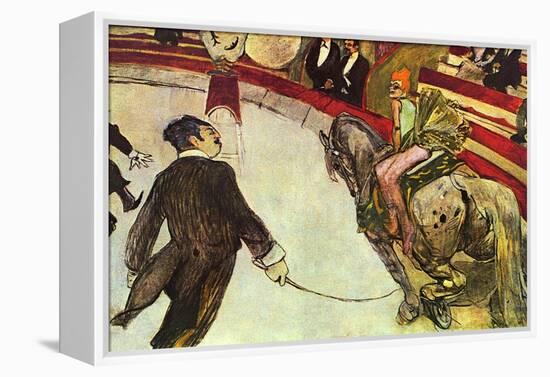 In the Circus-Henri de Toulouse-Lautrec-Framed Stretched Canvas