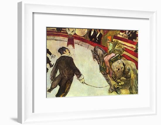 In the Circus-Henri de Toulouse-Lautrec-Framed Art Print