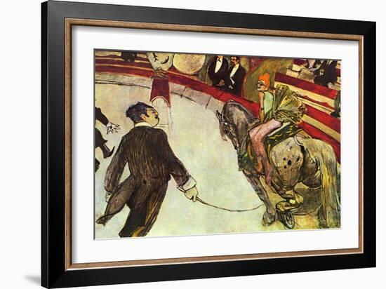 In the Circus-Henri de Toulouse-Lautrec-Framed Art Print