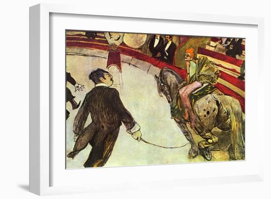 In the Circus-Henri de Toulouse-Lautrec-Framed Art Print