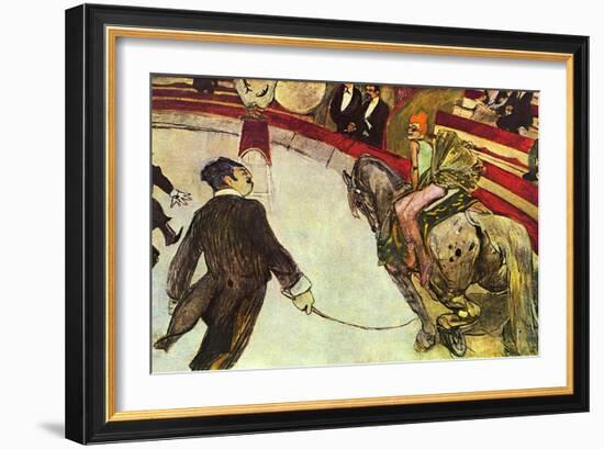 In The Circus-Henri de Toulouse-Lautrec-Framed Art Print