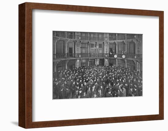 In the Coal Exchange, City of London, c1903 (1903)-Unknown-Framed Photographic Print