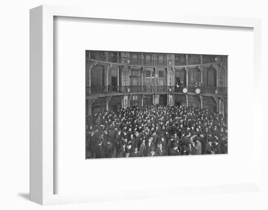In the Coal Exchange, City of London, c1903 (1903)-Unknown-Framed Photographic Print