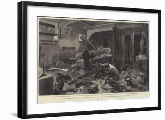 In the Commander's Cabin of HMS Alexandra-Charles Auguste Loye-Framed Giclee Print