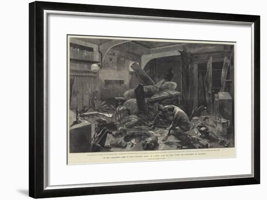 In the Commander's Cabin of HMS Alexandra-Charles Auguste Loye-Framed Giclee Print