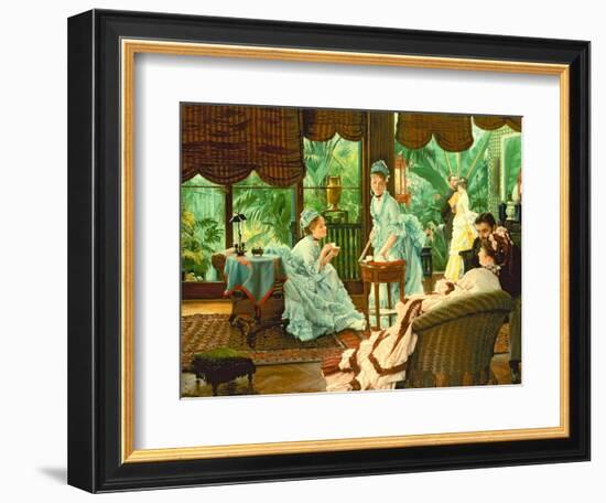 In the Conservatory-James Tissot-Framed Giclee Print