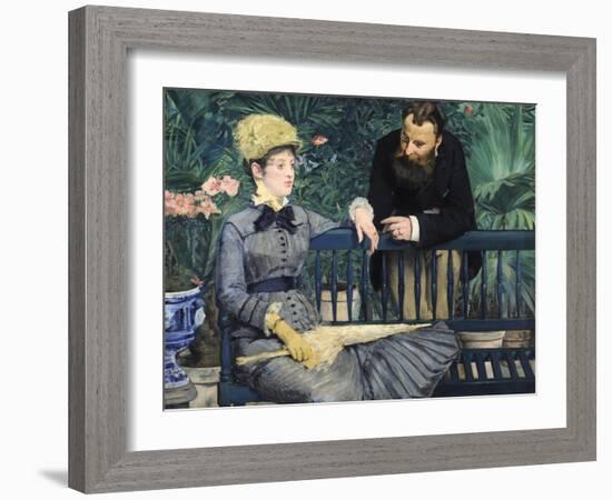 In the Conservatory-Edouard Manet-Framed Giclee Print