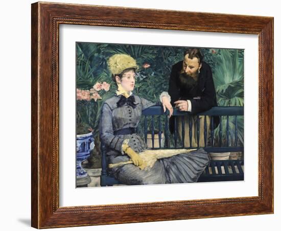 In the Conservatory-Edouard Manet-Framed Giclee Print