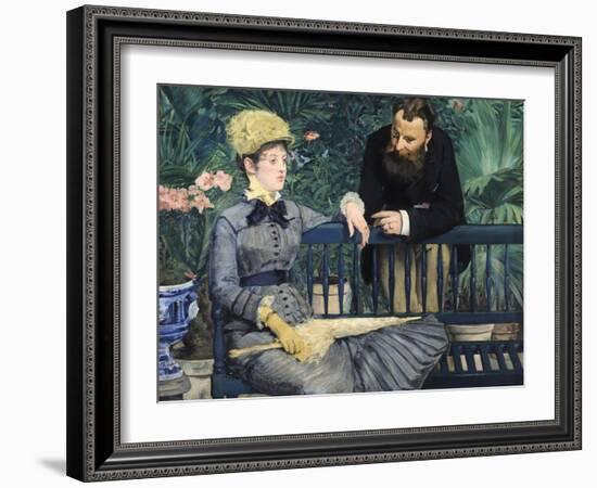 In the Conservatory-Edouard Manet-Framed Giclee Print