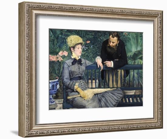 In the Conservatory-Edouard Manet-Framed Giclee Print