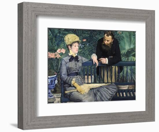 In the Conservatory-Edouard Manet-Framed Giclee Print