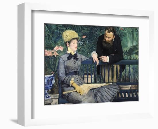 In the Conservatory-Edouard Manet-Framed Giclee Print