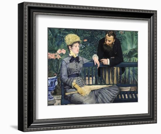 In the Conservatory-Edouard Manet-Framed Giclee Print