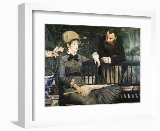 In the Conservatory-Edouard Manet-Framed Giclee Print