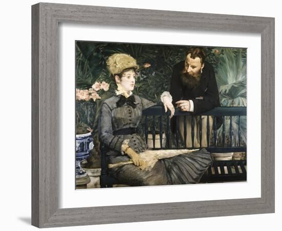 In the Conservatory-Edouard Manet-Framed Giclee Print