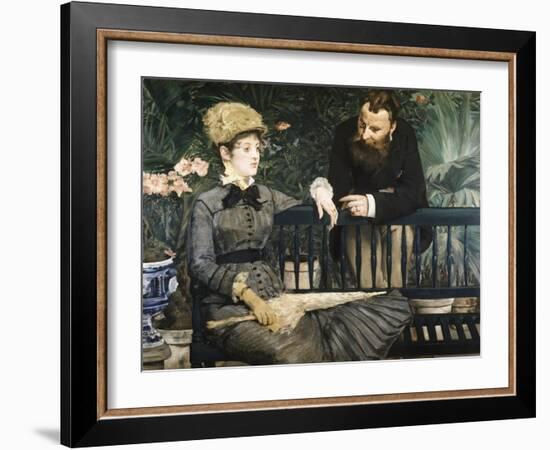 In the Conservatory-Edouard Manet-Framed Giclee Print