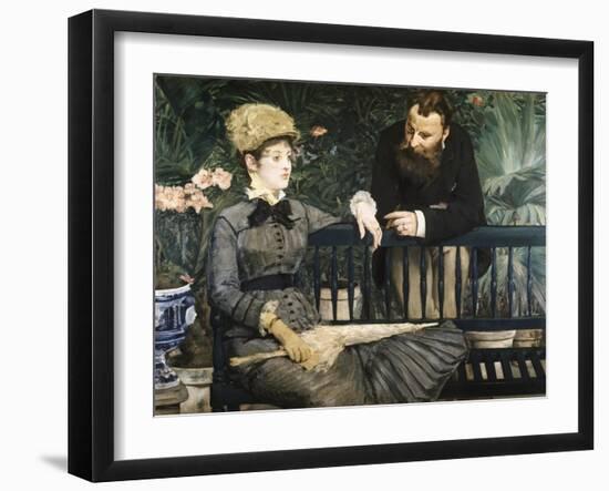 In the Conservatory-Edouard Manet-Framed Giclee Print