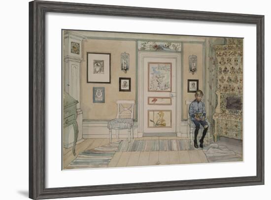 In the Corner, From 'A Home' series, c.1895-Carl Larsson-Framed Giclee Print