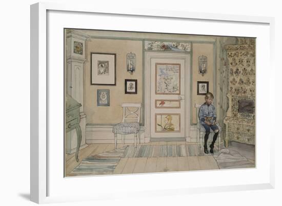 In the Corner, From 'A Home' series, c.1895-Carl Larsson-Framed Giclee Print