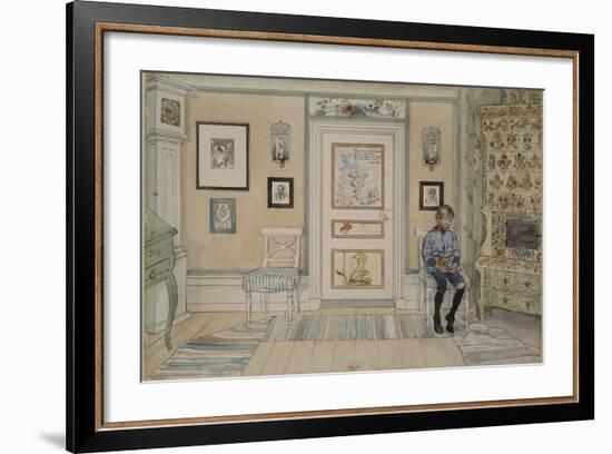 In the Corner, From 'A Home' series, c.1895-Carl Larsson-Framed Giclee Print