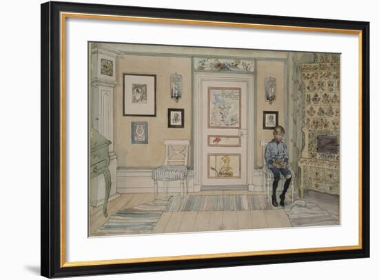 In the Corner, From 'A Home' series, c.1895-Carl Larsson-Framed Giclee Print