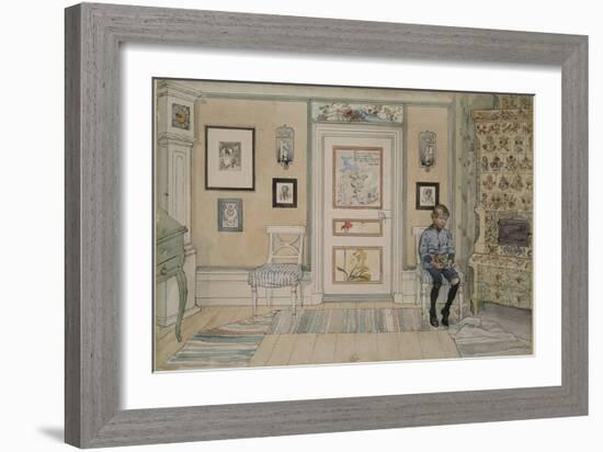 In the Corner, From 'A Home' series, c.1895-Carl Larsson-Framed Giclee Print