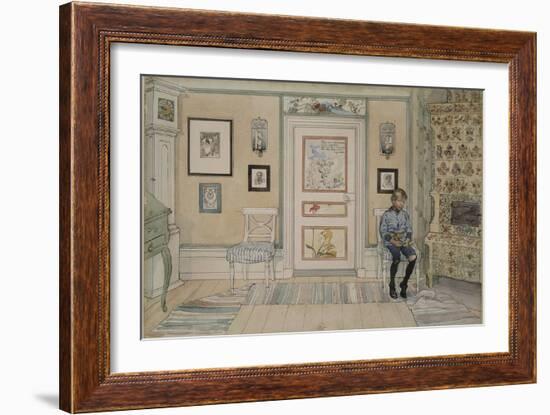 In the Corner, From 'A Home' series, c.1895-Carl Larsson-Framed Giclee Print