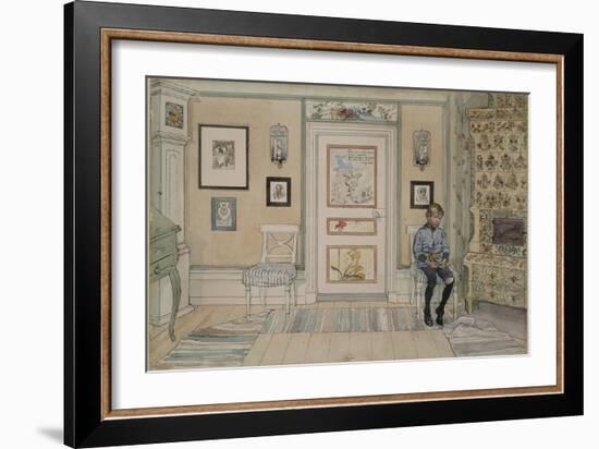 In the Corner, From 'A Home' series, c.1895-Carl Larsson-Framed Giclee Print