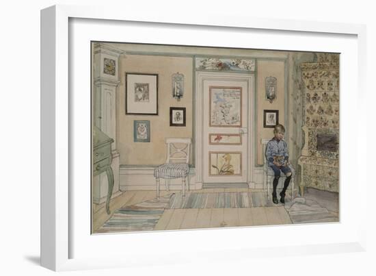 In the Corner, From 'A Home' series, c.1895-Carl Larsson-Framed Giclee Print