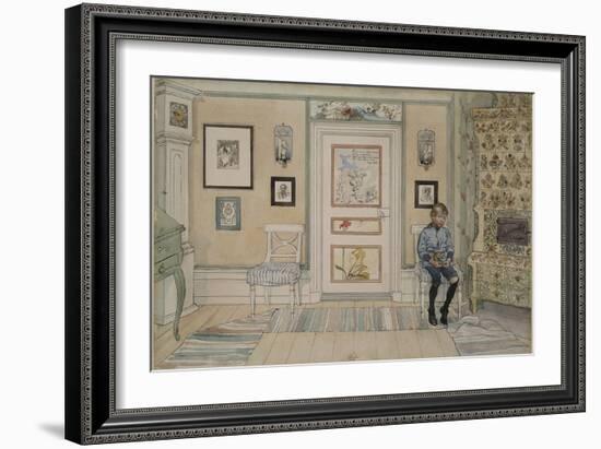 In the Corner, From 'A Home' series, c.1895-Carl Larsson-Framed Giclee Print