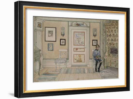 In the Corner, From 'A Home' series, c.1895-Carl Larsson-Framed Giclee Print