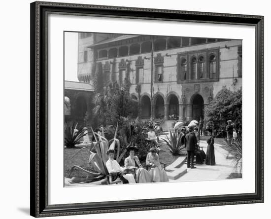 In the Court of the Ponce De Leon, St. Augustine, Fla.-null-Framed Photo