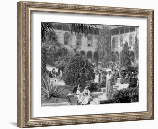 In the Court of the Ponce De Leon, St. Augustine, Fla.-null-Framed Photo