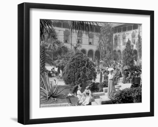 In the Court of the Ponce De Leon, St. Augustine, Fla.-null-Framed Photo