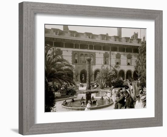 In the Court of the Ponce De Leon, St. Augustine, Fla.-null-Framed Photo