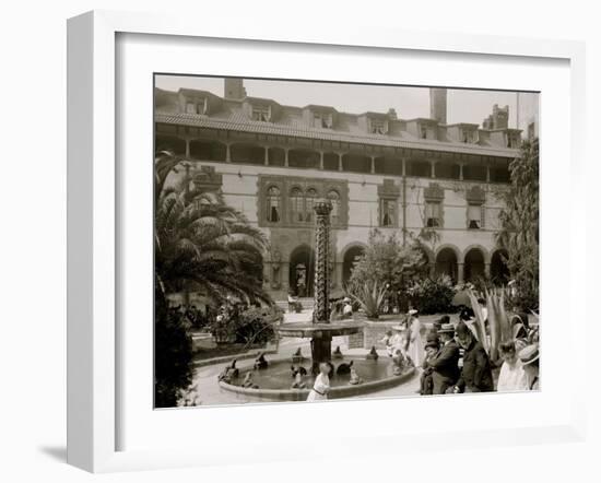 In the Court of the Ponce De Leon, St. Augustine, Fla.-null-Framed Photo