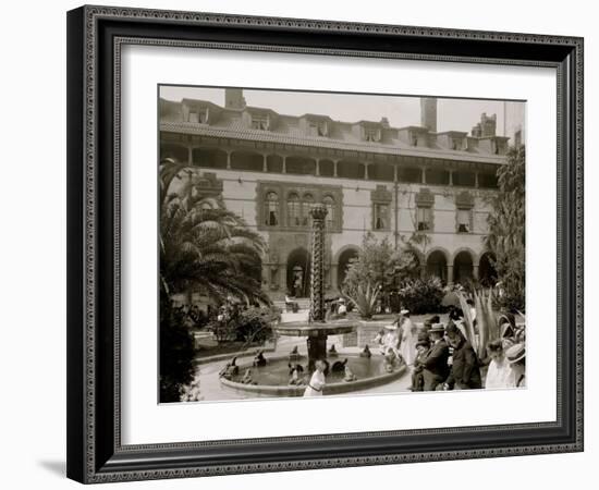 In the Court of the Ponce De Leon, St. Augustine, Fla.-null-Framed Photo