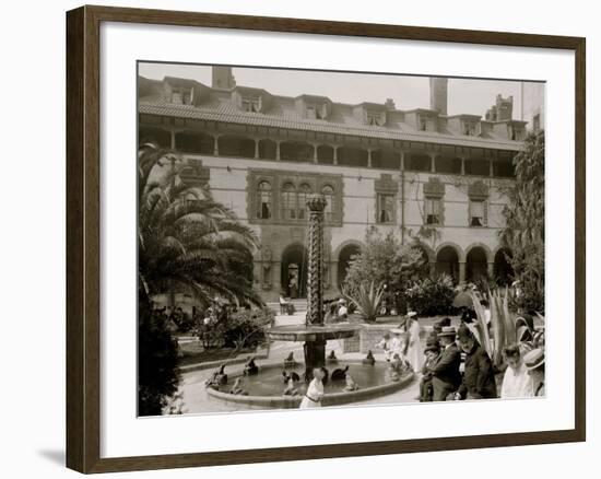 In the Court of the Ponce De Leon, St. Augustine, Fla.-null-Framed Photo