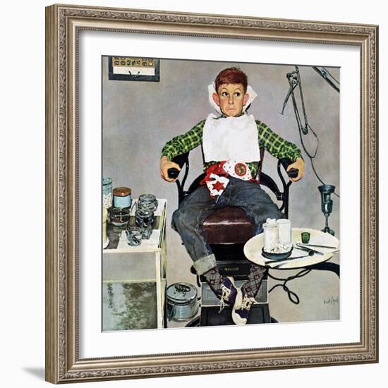 "In the Dentist's Chair", October 19, 1957-Kurt Ard-Framed Giclee Print