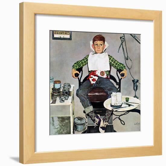 "In the Dentist's Chair", October 19, 1957-Kurt Ard-Framed Giclee Print