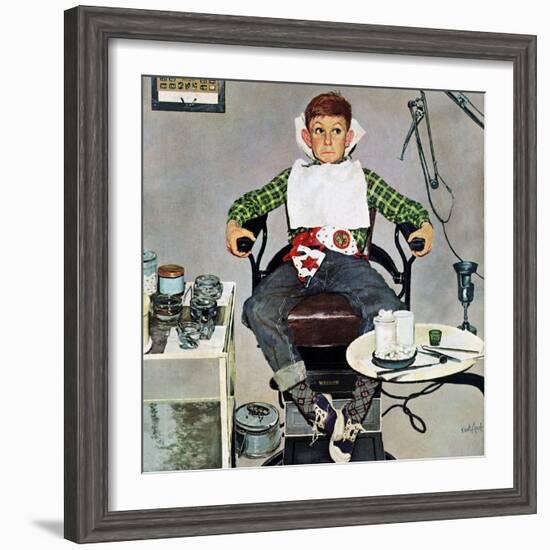 "In the Dentist's Chair", October 19, 1957-Kurt Ard-Framed Giclee Print