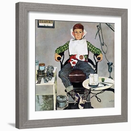 "In the Dentist's Chair", October 19, 1957-Kurt Ard-Framed Giclee Print