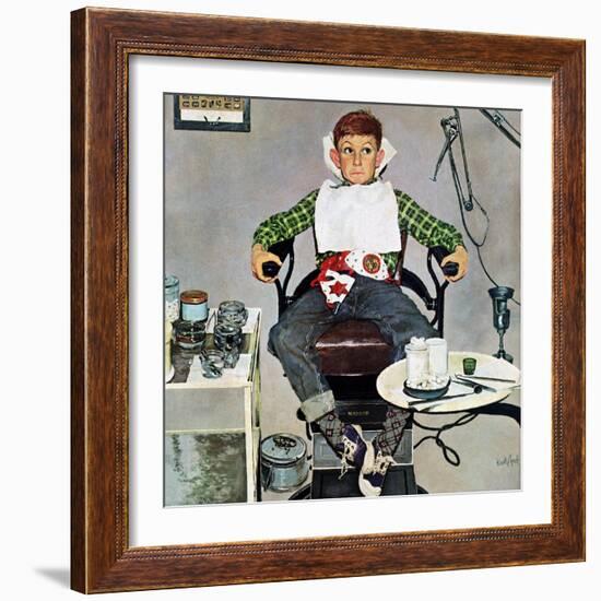 "In the Dentist's Chair", October 19, 1957-Kurt Ard-Framed Giclee Print