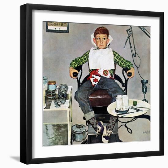 "In the Dentist's Chair", October 19, 1957-Kurt Ard-Framed Giclee Print